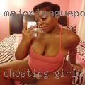 Cheating girls looking